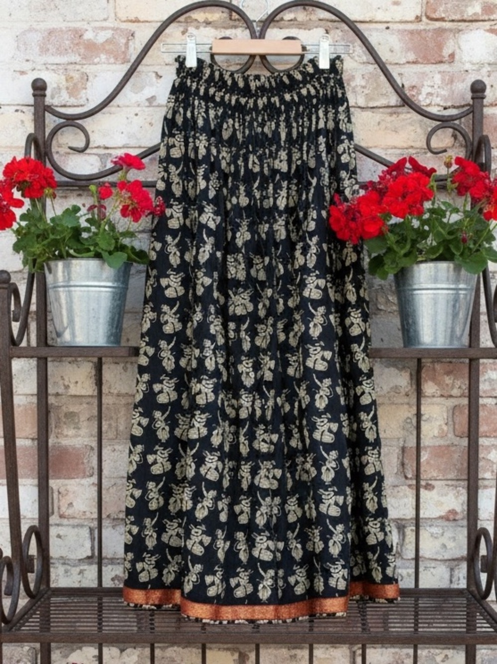 Lapogee Bali hippy bohemian maxi skirt